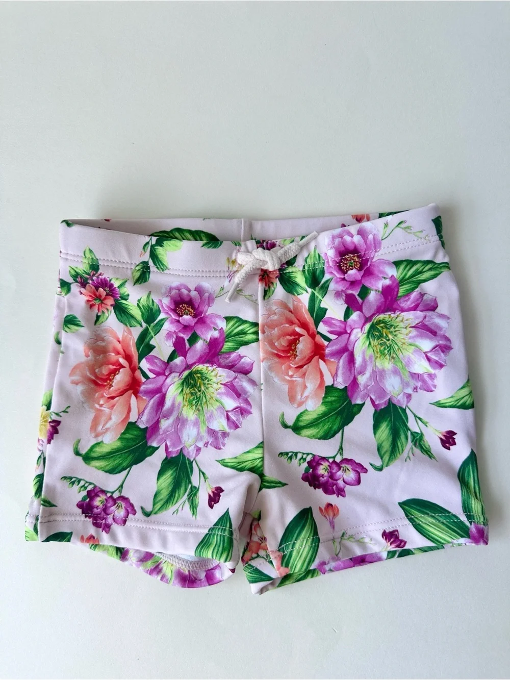 Janie and Jack Floral Euro Swim Shorts